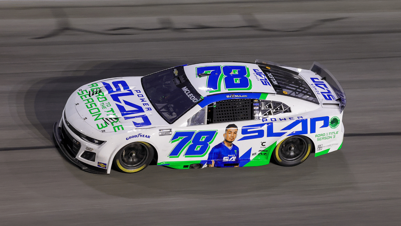 NASCAR Cup Series driver BJ McLeod (78) races during the Coke 400 at Daytona International Speedway.