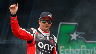 NASCAR Cup Series driver Kimi Raikkonen (91) is introduced at Circuit of the Americas.