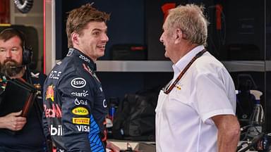 In the picture Max Verstappen NLD , Oracle Red Bull Racing, Head of Motorsport Dr Helmut Marko Oracle Red Bull Racing