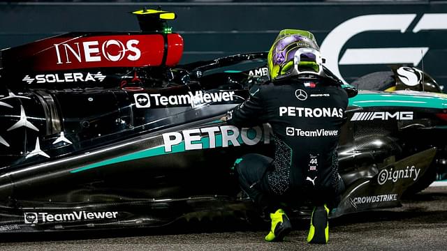 HAMILTON Lewis (gbr), Mercedes AMG F1 Team W15, portrait mercedes farewell during the Formula 1 Etihad Airways Abu Dhabi Grand Prix 2024, 24th round of the 2024 Formula One World Championship