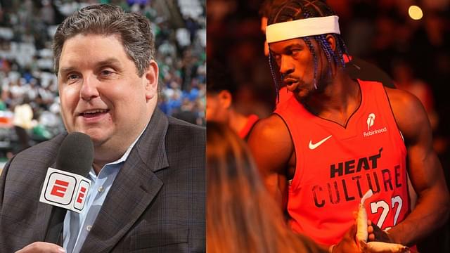 Brian Windhorst (L) and Jimmy Butler (R)