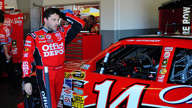 NASCAR Sprint Cup Series driver Tony Stewart during practice for the Daytona 500 at Daytona International Speedway.