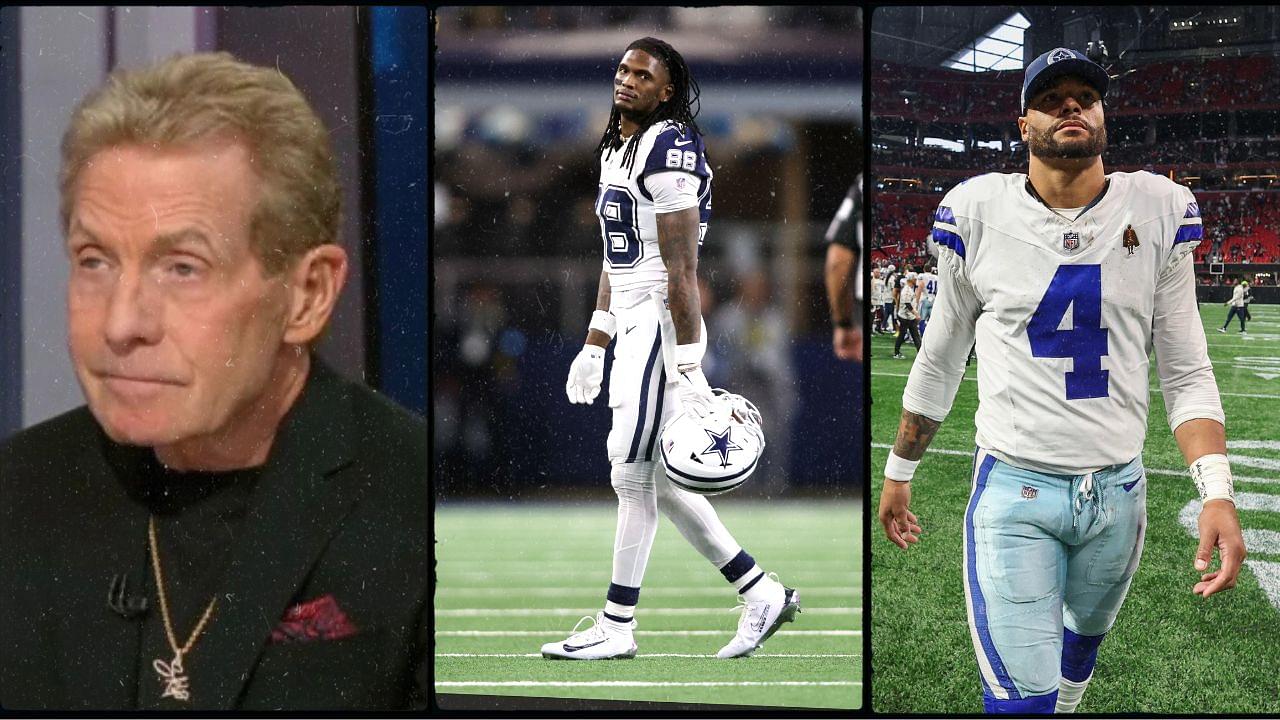 Skip Bayless, CeeDee Lamb and Dak Prescott.