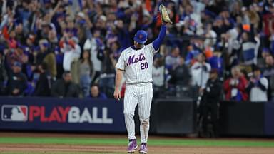 Mets first baseman Pete Alonso in game five of the 2024 NLCS at Citi Field.