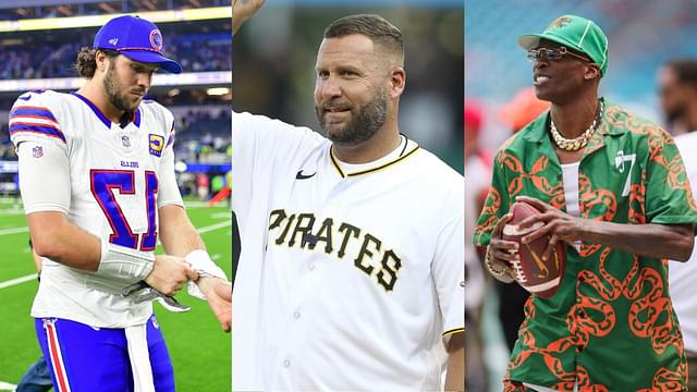 Josh Allen, Ben Roethlisberger, and Chad Johnson