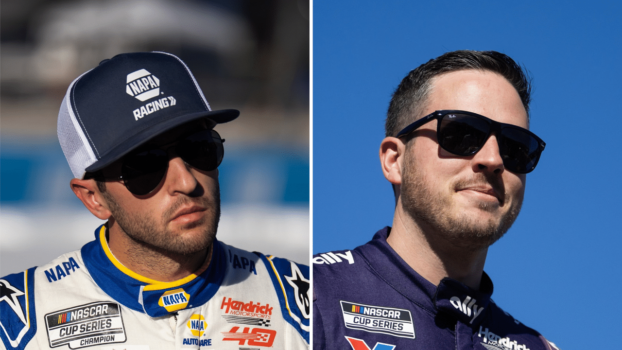 (L-R) Chase Elliott and Alex Bowman.