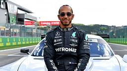 FORMULA 1 ROLEX BELGIAN GRAND PRIX 2022 , in the picture Lewis Hamilton GBR , Mercedes AMG Petronas Formula One Team with the Mercedes AMG Project ONE Plug in Hybrid Supercar