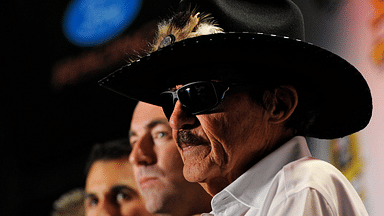 NASCAR Sprint Cup Series team owner Richard Petty addresses the media during the Sprint Media Tour at the Charlotte Convention Center.