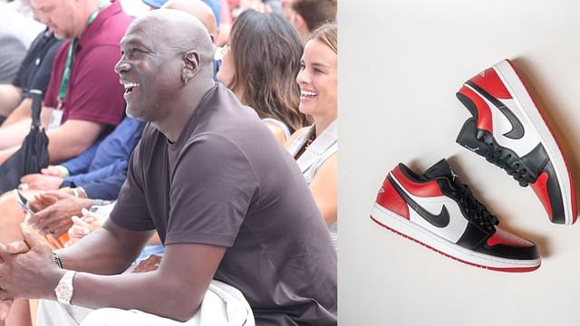 Michael Jordan (L), Air Jordan 1 Low (R)