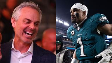 Fox Sports NFL pundit Colin Cowherd, Philadelphia Eagles QB Jalen Hurts - USA TODAY