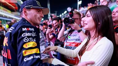 1 Max Verstappen NLD, Oracle Red Bull Racing celebrates becoming the 2023 Drivers World Champion with his girlfriend Kelly Piquet, F1 Grand Prix of Qatar at Lusail International Circuit