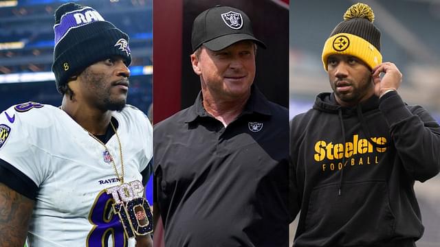 Lamar Jackson, Jon Gruden, and Russell Wilson