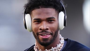 Colorado Buffaloes quarterback Shedeur Sanders (2) before the game against the Utah Utes at Folsom Field.