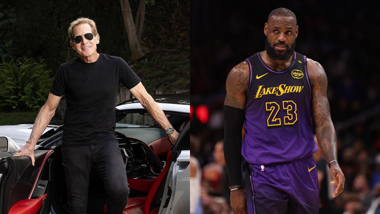 Skip Bayless (L) and LeBron James (R)