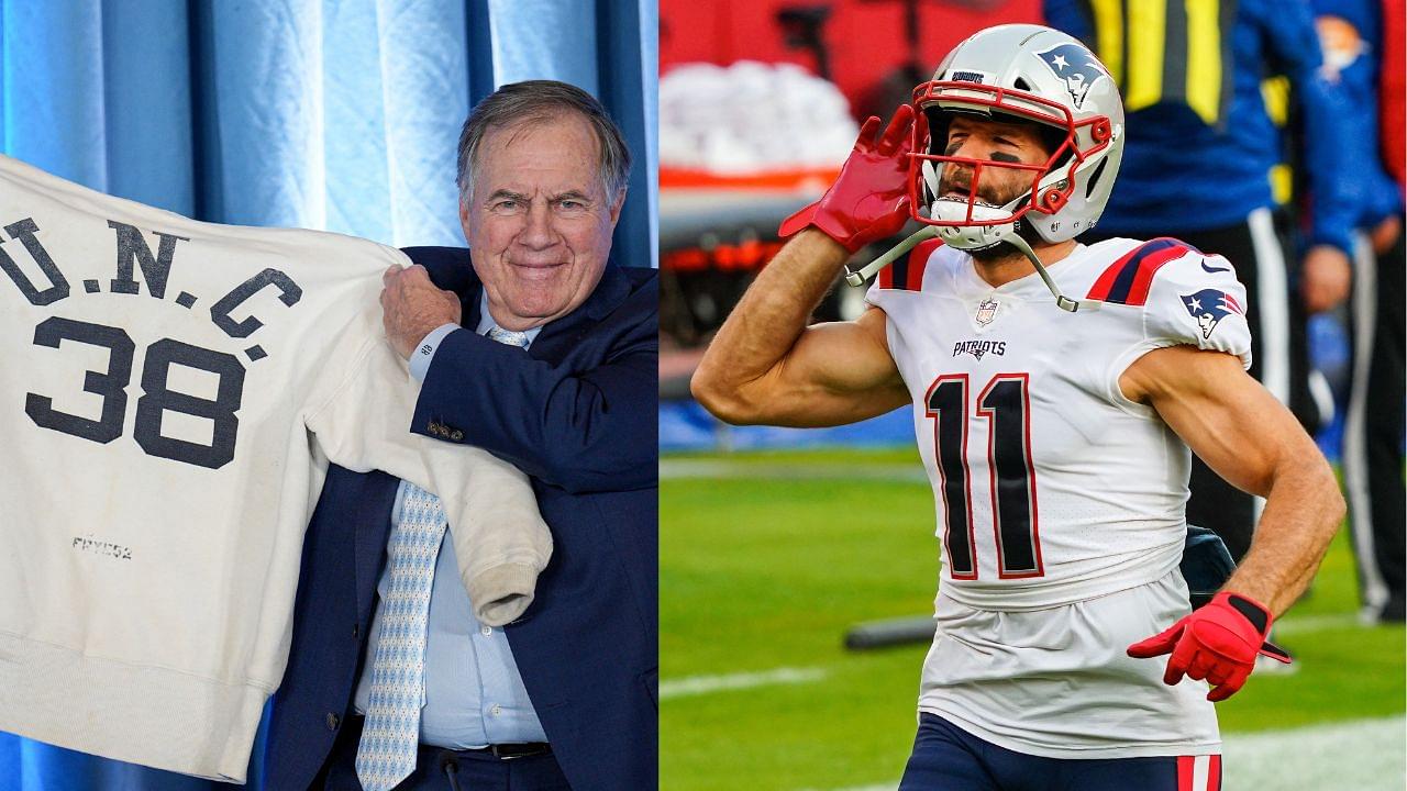 Bill Belichick [Left]; Julian Edelman [Right]