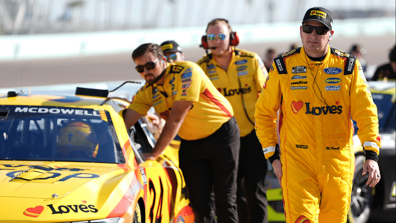 NASCAR Cup Series driver Michael McDowell (34) during qualifying for the Straight Talk Wireless 400 at Homestead-Miami Speedway.