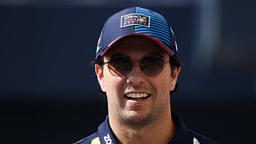 Sergio Perez of Red Bull Racing arrives in the paddock ahead of Formula 1 Abu Dhabi Grand Prix