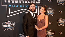 NASCAR Cup Series driver Ryan Blaney (12) and his fiancé Gianna Tulio during the NASCAR Awards Banquet at Charlotte Convention Center.