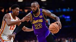 NBA: LeBron James Atlanta Hawks at Los Angeles Lakers