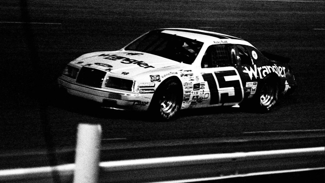 Young Chesapeake, Va., driver Ricky Rudd (15) speeds around the Nashville International Raceway oval during early action of the Nashville Coors 420 on May 12, 1984. © Ricky Rogers / The Tennessean / USA TODAY NETWORK via Imagn Images.