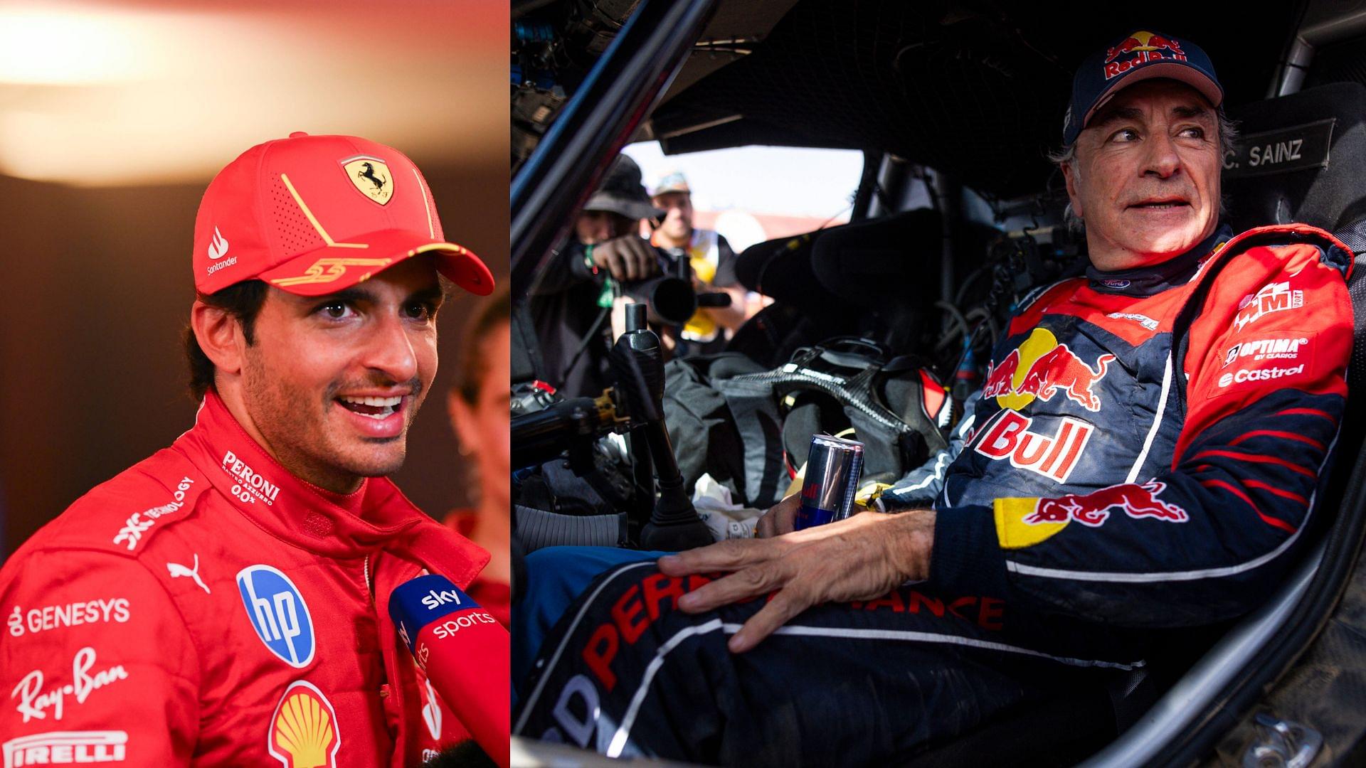 Carlos Sainz Jr. (L) and Carlos Sainz Sr. (R)