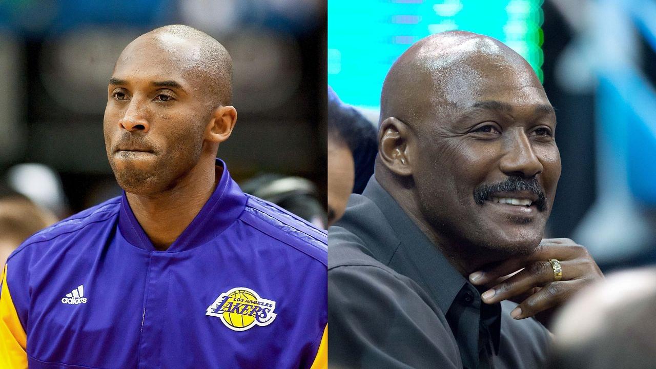 Kobe Bryant (L), Karl Malone (R)