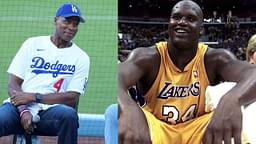 Byron Scott (L) and Shaquille O'Neal (R)