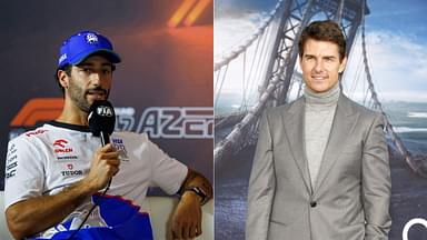 Daniel Ricciardo(L), Tom Cruise(R)