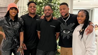 Saquon Barkley with his family.