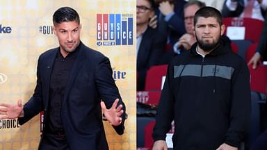 Brendan Schaub (L), Khabib Nurmagomedov (R)