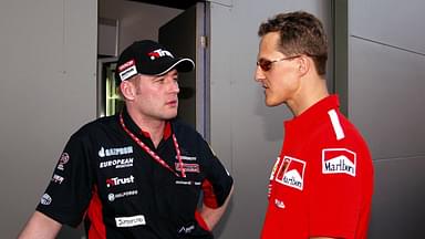 Jos Verstappen(L), Michael Schumacher(R)