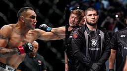 Tony Ferguson (L), Khabib Nurmagomedov (R)