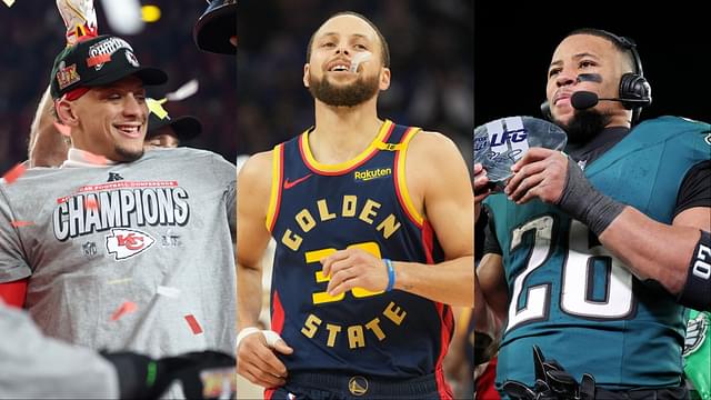 Patrick Mahomes, Steph Curry, Saquon Barkley