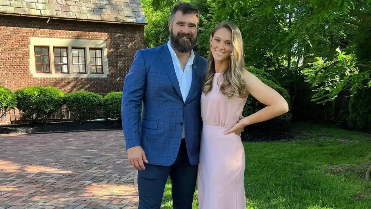 Jason Kelce and Kylie Kelce