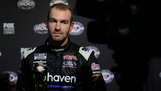 Nascar driver Cody Ware speaks to reporters during the 2023 media day. Media Day 9