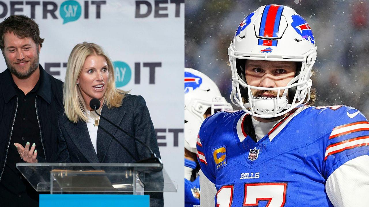 Matthew and Kelly Stafford and Josh Allen