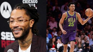 Derrick Rose (L) and Trey Murphy III (R)