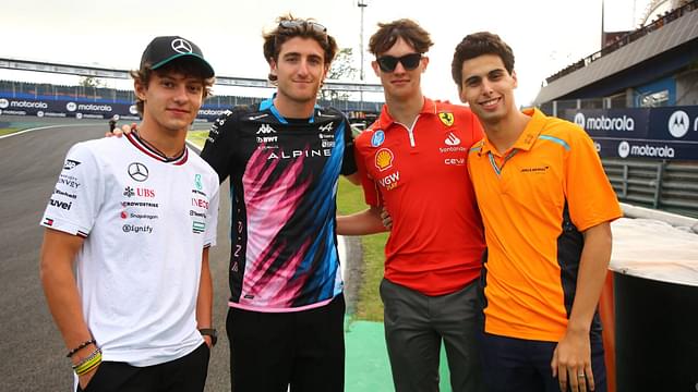 Autodromo Jose Carlos Pace, Interlagos, FORMULA 1 LENOVO GRANDE PREMIO DE SAO PAULO 2024 , in the picture Kimi Antonelli, Jack Doohan, Oliver Bearman, Gabriel Bortoleto