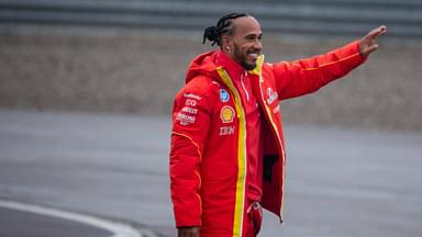 anuary 22, 2025, Fiorano Modenese, Modena, Italy: The seven time world champion LEWIS HAMILTON (Scuderia Ferrari HP) made his historic debut driving his Ferrari SF-23 during the Fiorano s Test