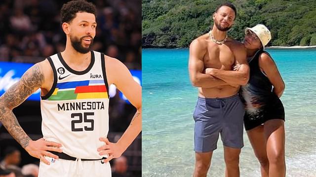 Austin Rivers (L) and Steph Curry in Fiji (R)