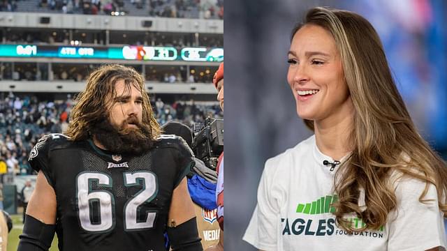 Jason Kelce and Kylie Kelce