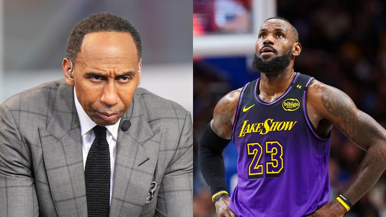 Stephen A. Smith and LeBron James