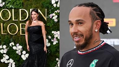 Sofia Vergara(L), Lewis Hamilton(R)