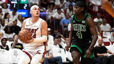 Tyler Herro (L) and Jrue Holiday (R)