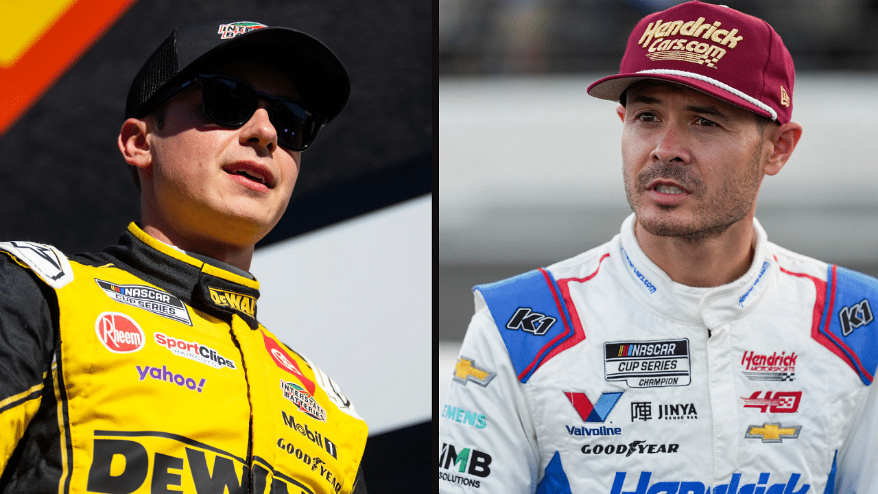 Christopher Bell (L) and Kyle Larson (R). Image Credits: Imagn.