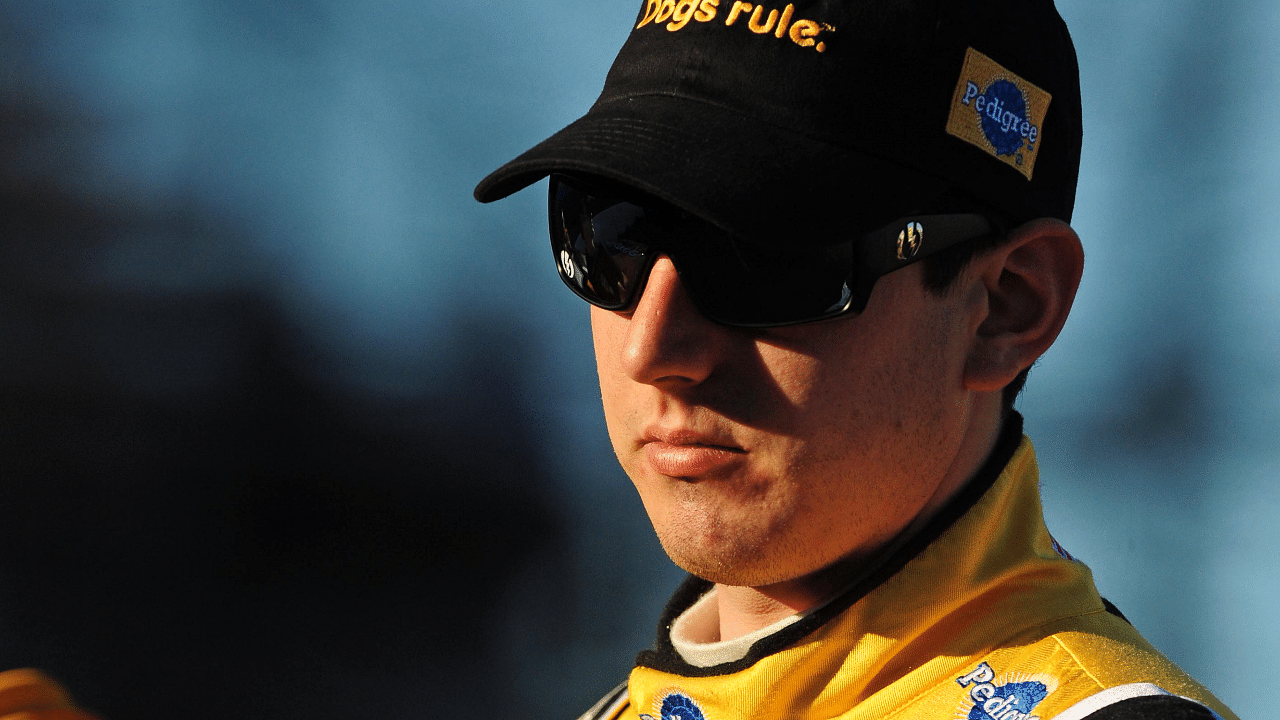 NASCAR Sprint Cup Series driver Kyle Busch during qualifying for the Checker Auto Parts 500 at Phoenix International Raceway.