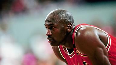 Chicago Bulls guard Michael Jordan (23) against the Portland Trail Blazers during the 1992 season at Memorial Coliseum.