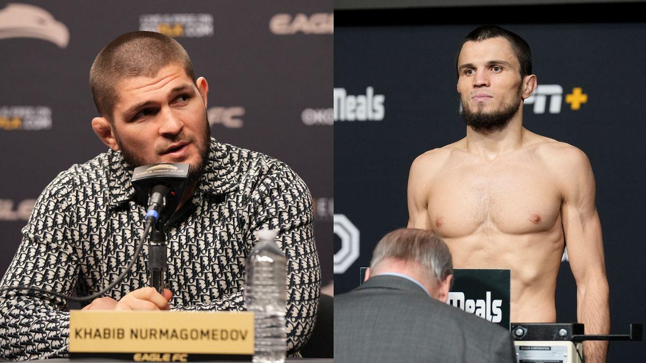 Khabib Nurmagomedov (L), Umar Nurmagomedov (R)