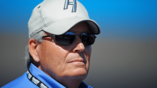 NASCAR Sprint Cup Series team owner Rick Hendrick during qualifying for the Subway Fresh Fit 500 at Phoenix International Raceway.