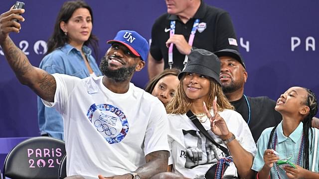 Lebron James Attends Basket Ball 3X3 Spain v USA Lebron James and his wife Savannah James attend the Basket Ball 3x3, ESP v USA - Olympic summer games, Paris 2024, Paris, France on July 2024.